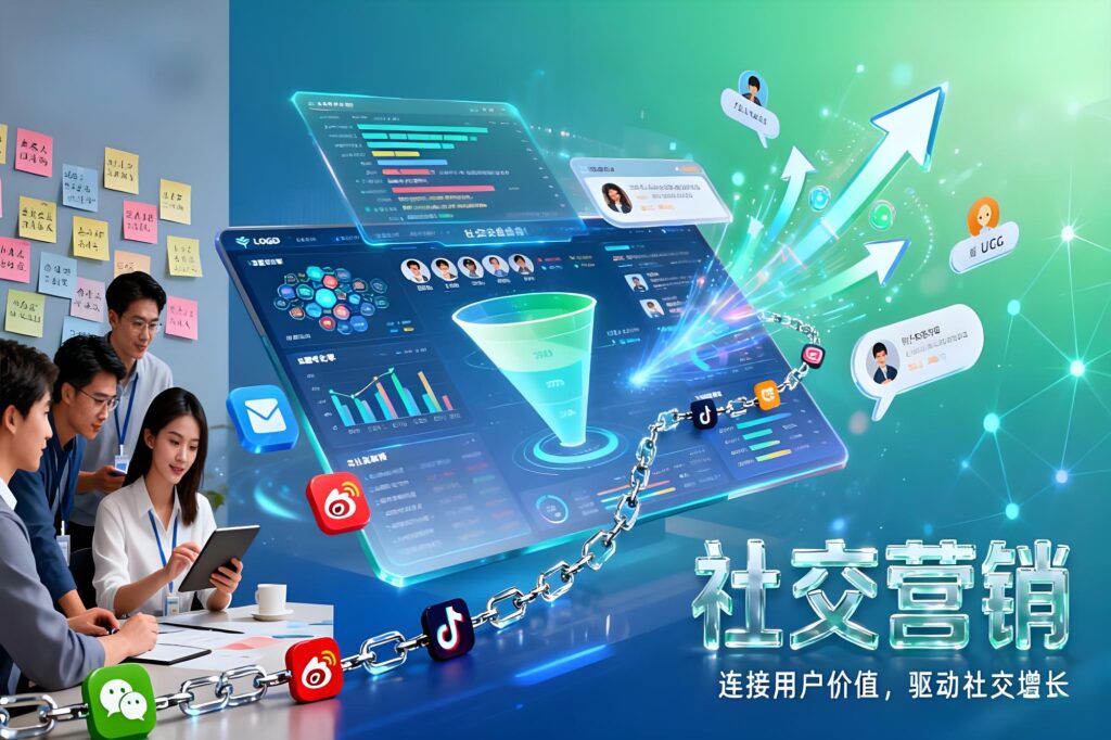 社交营销：全平台场景+全链路落地+流量转化闭环赋能平台插图
