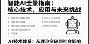 100条与智能AI相关的词条全景图：涉及核心技术、应用与前景