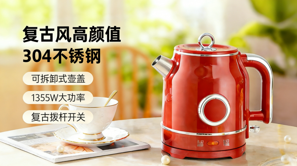 温柔陪伴者:奥克斯DRSH-006复古电热水壶,如何用5分钟煮沸你的品质生活?插图 温柔陪伴者:奥克斯DRSH-006复古电热水壶,如何用5分钟煮沸你的品质生活?插图