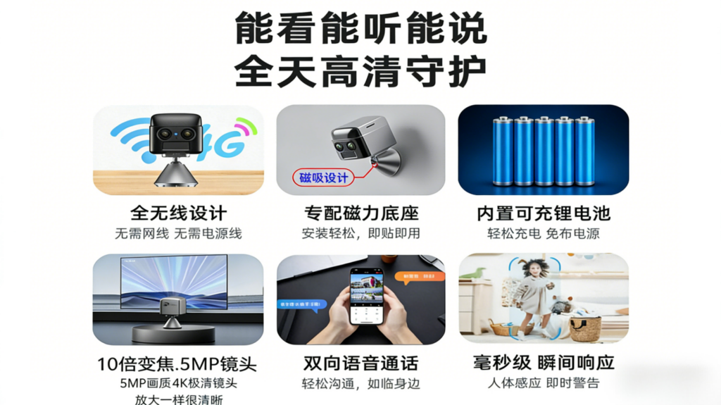 S70 4G双目摄像机测评:45天超长待机,无网环境看家护院利器插图2 S70 4G双目摄像机测评:45天超长待机,无网环境看家护院利器插图2