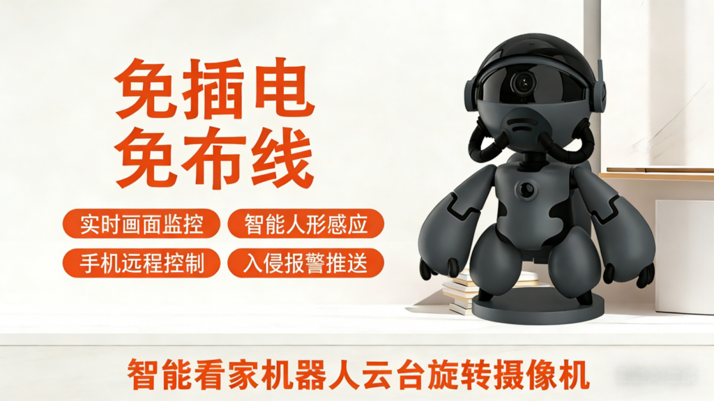 低功耗云台摄像机T3机器人摄像头测评,180°旋转智能追踪,全场景智能看护插图2 低功耗云台摄像机T3机器人摄像头测评,180°旋转智能追踪,全场景智能看护插图2