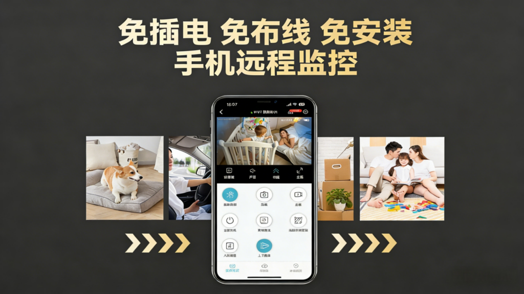 C12真无线摄像机测评:样式焕新升级,WIFI/4G双版本,兼具颜值与实力的免布线看护插图3 C12真无线摄像机测评:样式焕新升级,WIFI/4G双版本,兼具颜值与实力的免布线看护插图3