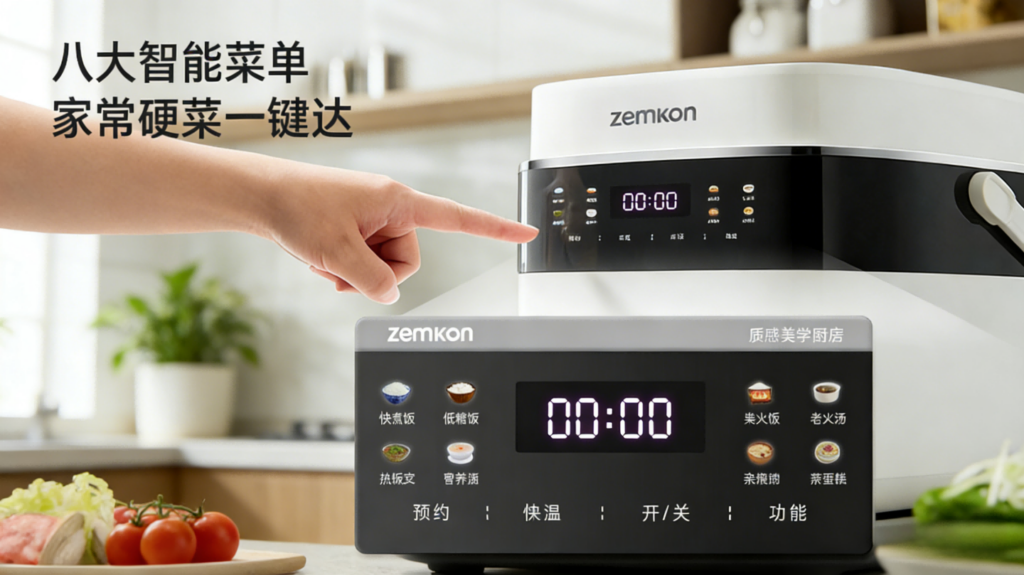 DFB-001迷你电饭煲,家用3到4人米汤分离,钛釜内胆智能电饭锅低糖煮饭0涂层插图1 DFB-001迷你电饭煲,家用3到4人米汤分离,钛釜内胆智能电饭锅低糖煮饭0涂层插图1