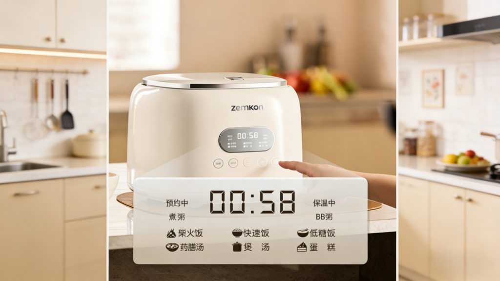 DFB-003多功能低糖电饭煲,不锈钢0涂层3-4人,迷你家用米汤分离2到3人电饭锅插图2 DFB-003多功能低糖电饭煲,不锈钢0涂层3-4人,迷你家用米汤分离2到3人电饭锅插图2