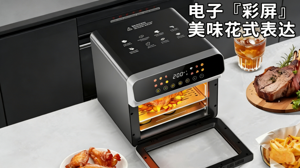 KQZG-001大容量智能空气炸锅，家用可视多功能电烤箱，全自动电炸锅烤箱一体机插图2