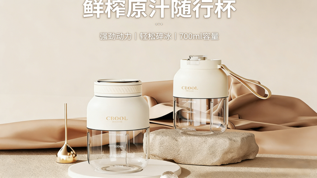 ZZJ-002新款电动吨吨杯榨汁机,可碎冰多功能便携式大容量,便携式果汁机插图 ZZJ-002新款电动吨吨杯榨汁机,可碎冰多功能便携式大容量,便携式果汁机插图