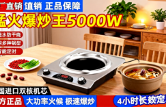 全能厨房动力核心：鑫赑优选深度评测DTL-001凹面电陶炉，如何以5000W澎湃火力重塑烹饪体验？缩略图