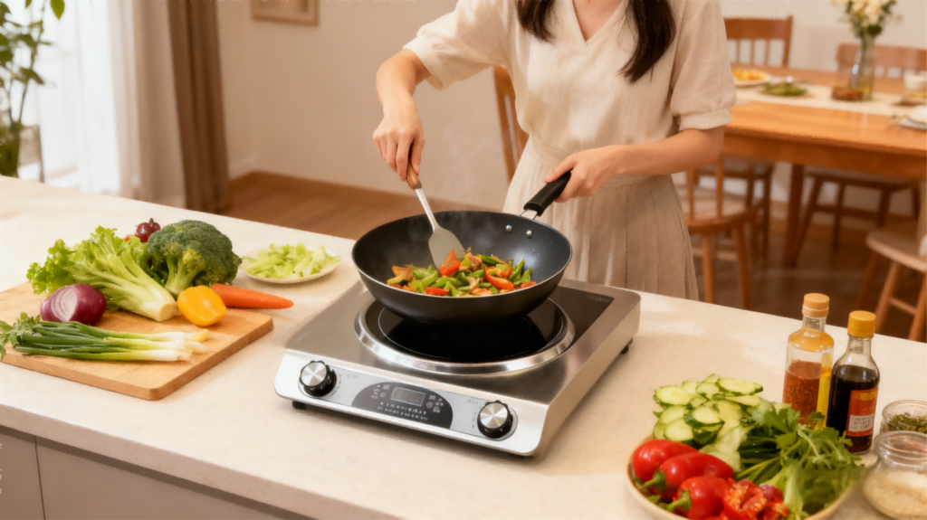 全能厨房动力核心：鑫赑优选深度评测DTL-001凹面电陶炉，如何以5000W澎湃火力重塑烹饪体验？插图4