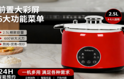 1050pa微压电饭煲，2.5L钛金陶瓷釉内胆烹饪，DFB-001家用小型多功能电煮锅缩略图