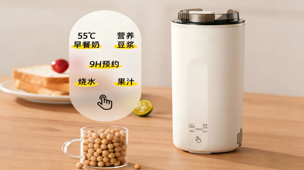 DJB-002便携直饮豆浆机,家用多功能豆浆杯,迷你小型静音破壁果汁免滤插图3 DJB-002便携直饮豆浆机,家用多功能豆浆杯,迷你小型静音破壁果汁免滤插图3