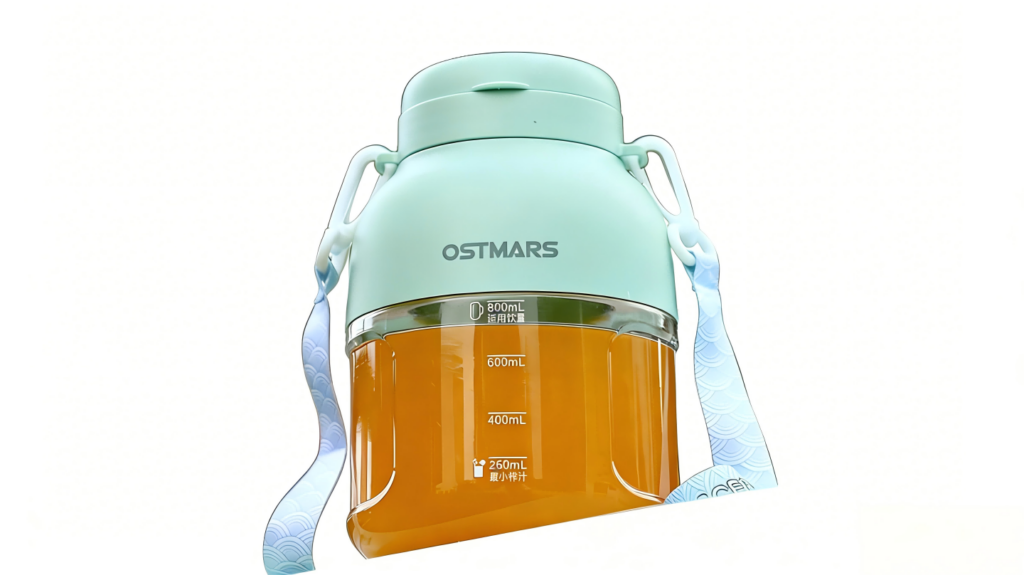 双盖吨吨杯，鲜榨直饮二合一：风火小家电深度测评ZZJ-002榨汁杯，如何用1100mL大容量重塑随行榨汁新体验？插图4