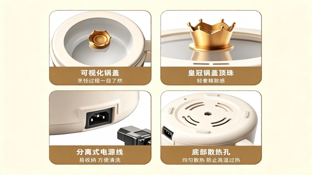 一锅八用,低糖健康:风火小家电深度测评佳瑞斯DFB-003-3L电饭煲,高颜值小电锅承包一日三餐插图4 一锅八用,低糖健康:风火小家电深度测评佳瑞斯DFB-003-3L电饭煲,高颜值小电锅承包一日三餐插图4