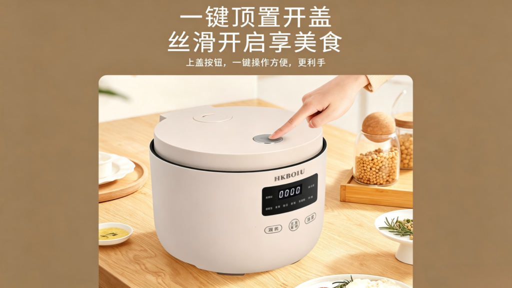 米黄色电饭煲，精煮快炖：风火小家电深度测评DFB-004，3L陶瓷油内胆电饭煲的居家优选插图1