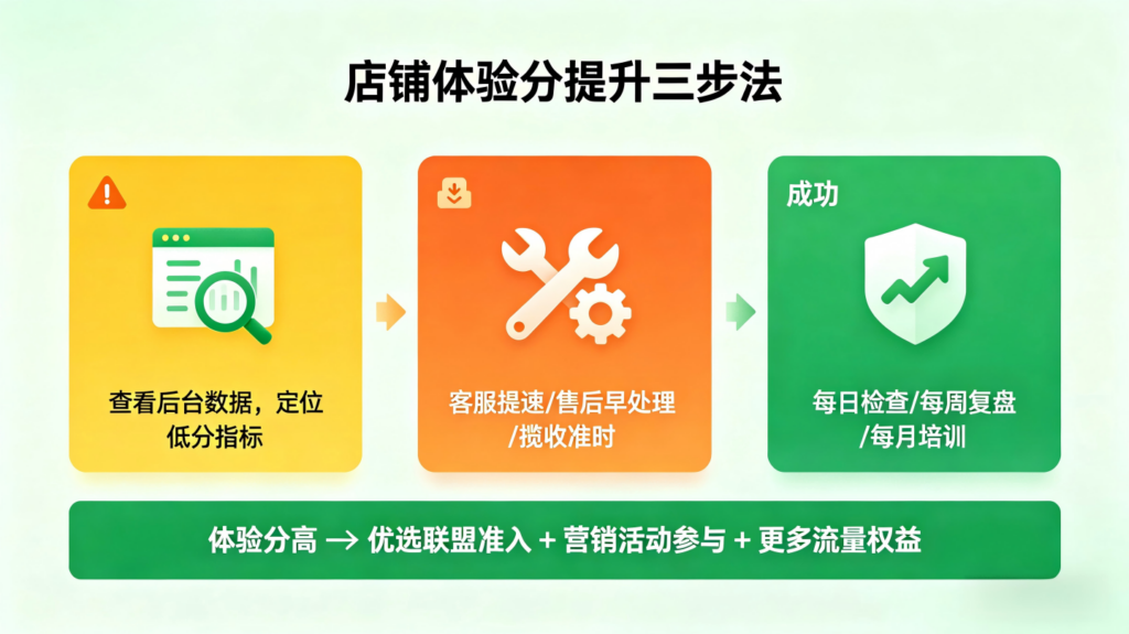 微信小店体验分怎么提升？三大维度考核规则与商家实操维护指南插图1