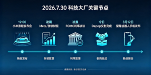 2026年7月30日：小米澎程发布会今晚登场，美股超级财报周撞上FOMC决议缩略图