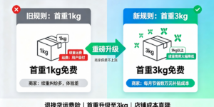 抖音运费险大升级！3kg内退换货全免费，商家保费一分不涨缩略图