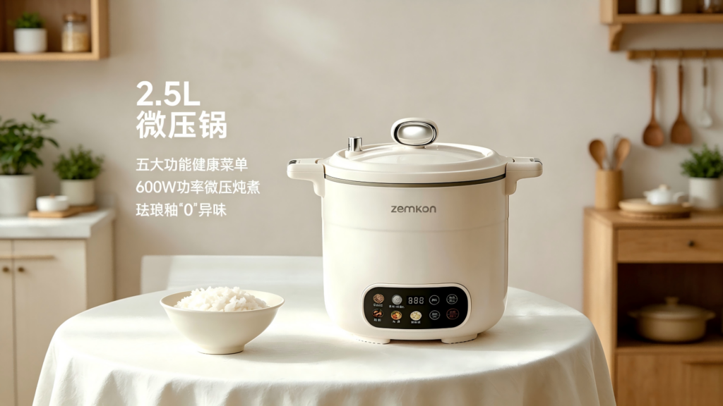 德国Zemkon微压电饭煲DFB-007：一锅揽尽三餐，微压锁住食材本鲜插图