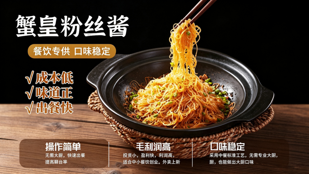蟹黄粉丝煲凭什么火出圈?瑞盛祥粉丝打底,湘珠酱调味,鑫佑优选链路赋能插图3 蟹黄粉丝煲凭什么火出圈?瑞盛祥粉丝打底,湘珠酱调味,鑫佑优选链路赋能插图3